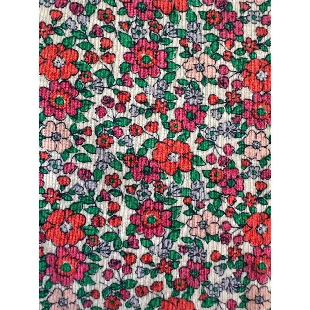 Carters girls size 6 floral field 2 pc set long sleeve cotton with pants snug fi